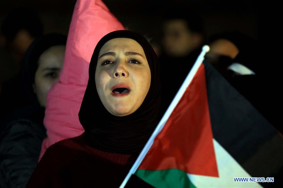 Jordanians hold sit-in against Trump's Mideast peace plan