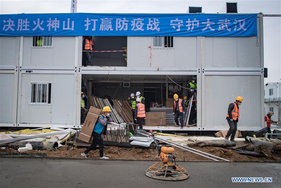Construction of Huoshenshan Hospital to be completed Sunday