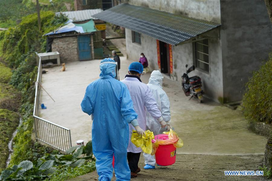 In pics: rural health workers in Chongqing engaged in fight against epidemic