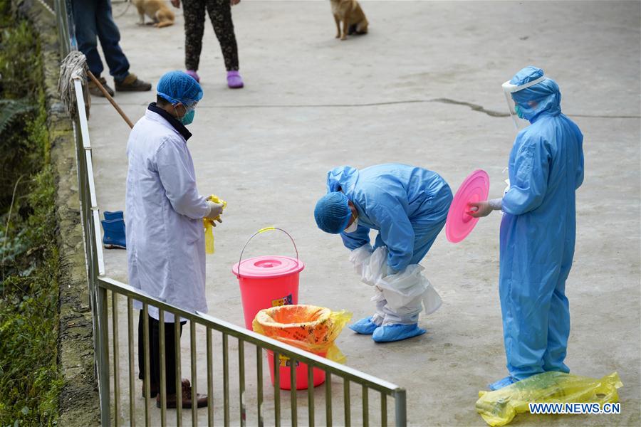 In pics: rural health workers in Chongqing engaged in fight against epidemic