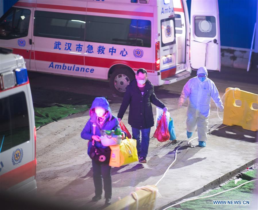 Makeshift hospital in Wuhan receives coronavirus-infected patients