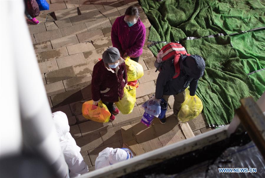 Makeshift hospital in Wuhan receives coronavirus-infected patients