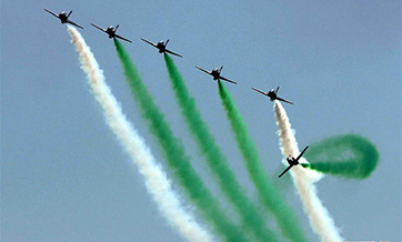 Air show organized by Pakistan Air Force held in Karachi