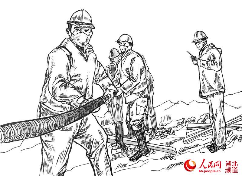 30 pen drawings by university teacher recreate the heroic moments amid epidemic in Wuhan