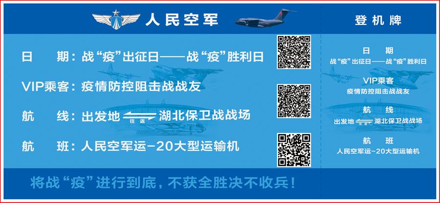 PLA Air Force’s role in battle against coronavirus portrayed in postcards