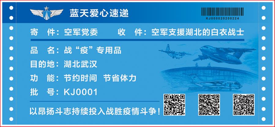 PLA Air Force’s role in battle against coronavirus portrayed in postcards