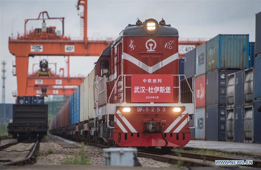 First China-Europe freight train leaves Wuhan, marking restoration of operation