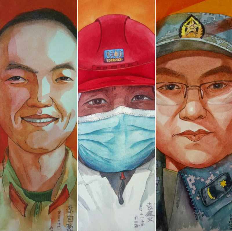 Chinese artists “fight” the virus with artworks