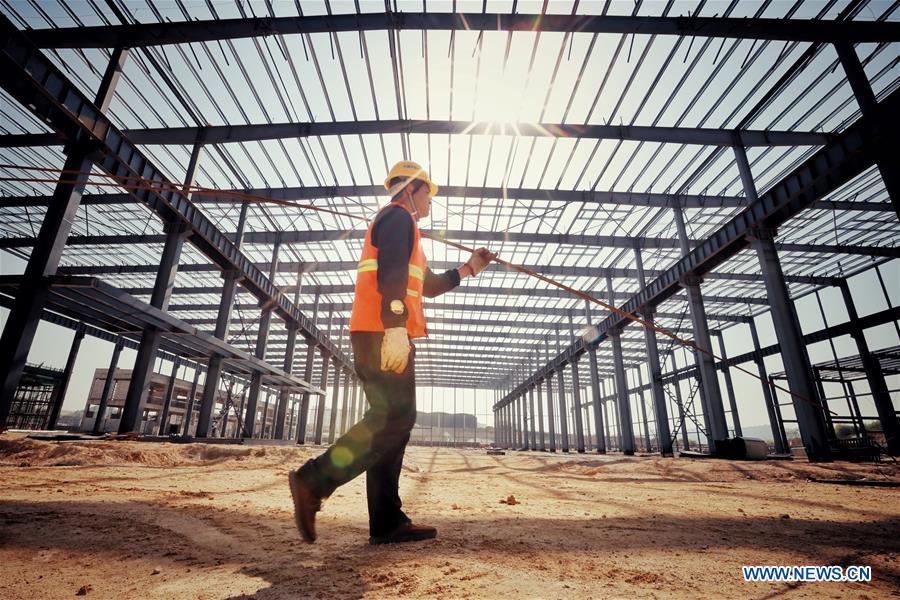 Construction site of new energy vehicle plant in Guiyang