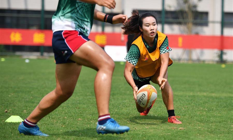 Chinese women's Rugby Sevens team takes training for Tokyo Olympic Games