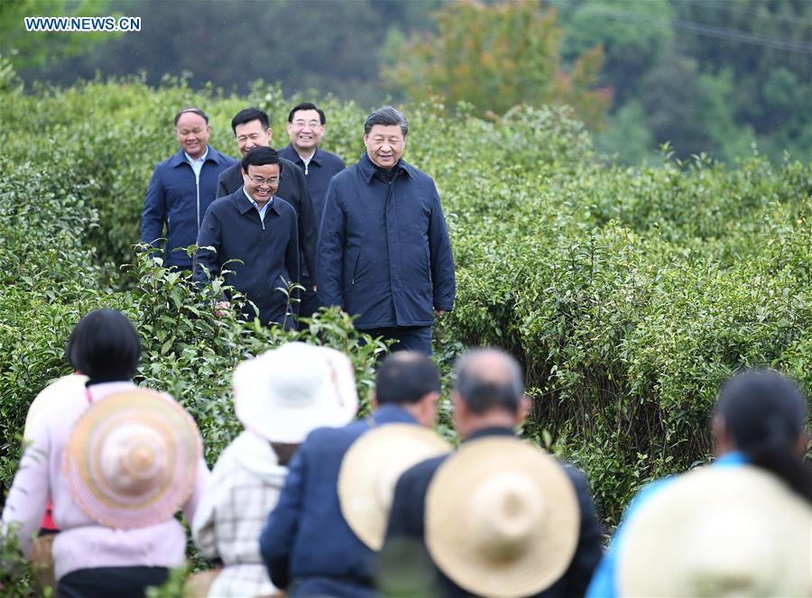 Xi inspects poverty alleviation in northwest China's Shaanxi Province