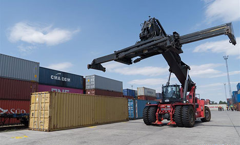 China-Europe freight train with medical supplies arrives in Budapest