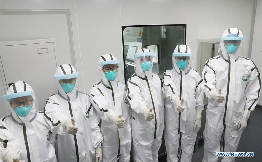 Pic story of young couple conducting novel coronavirus detections