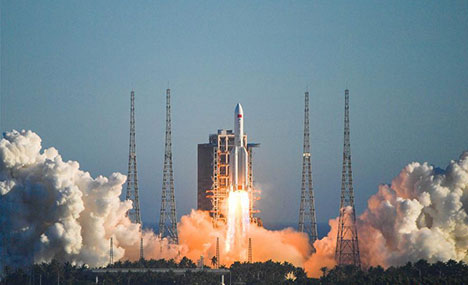 China launches new Long March-5B rocket for space station program