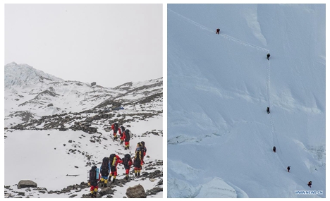 Mt. Qomolangma remeasuring team to work on route to peak