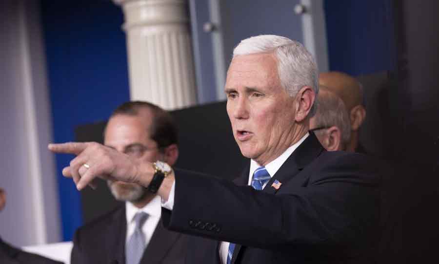 U.S. Vice President Pence limits social contact after spokesperson tests positive for coronavirus