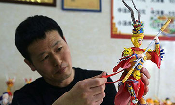Gansu resident uses imagination to create priceless dough figurines