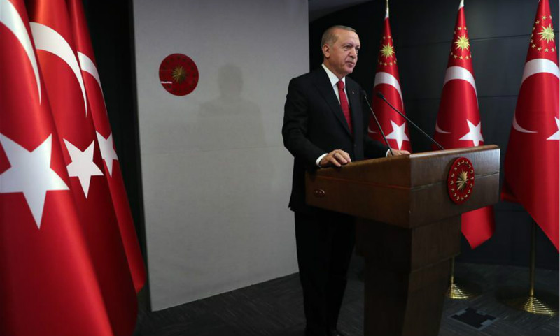 Towers construction of bridge in NW Turkey completed