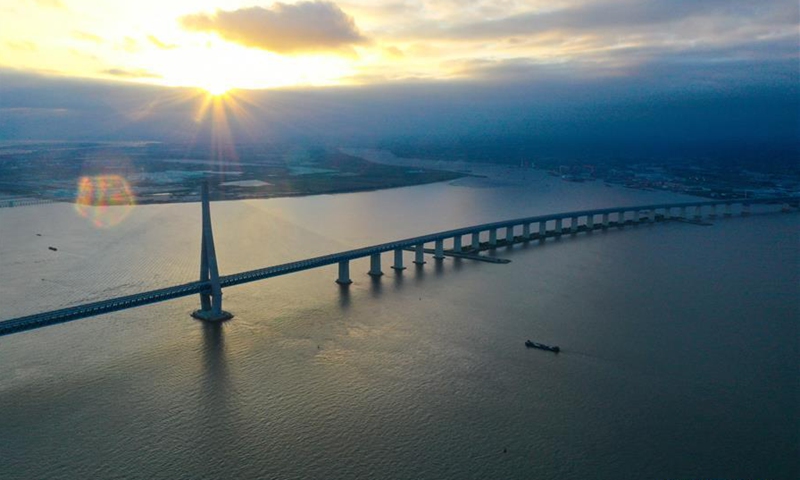 Road-rail cable-stayed bridge with world's longest span opens to traffic