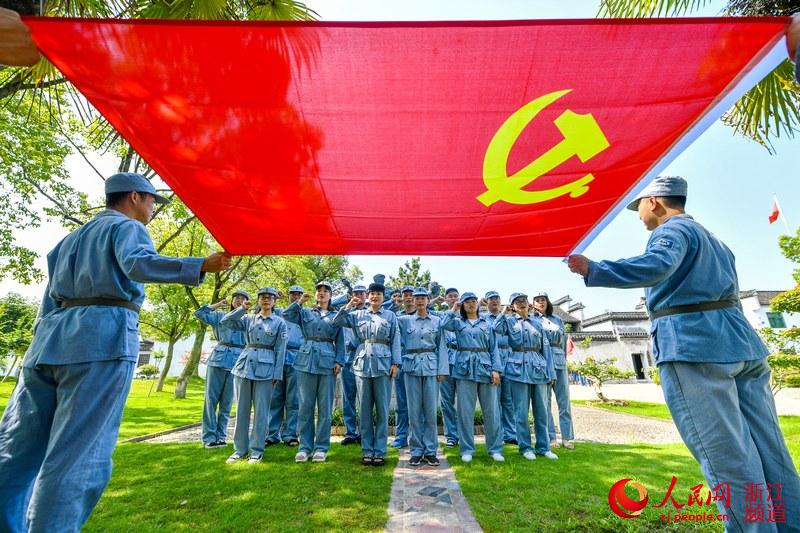 Young Party members celebrate CPC’s 99th birthday with themed activities