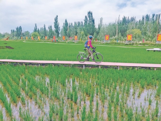 Village in south Xinjiang builds straw-themed park to propel local tourism