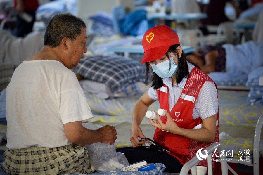 People relocated to avoid floods receive good care in E China’s Hefei