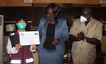 South Sudan's health minister praises Chinese medics for assistance