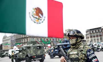 Military parade held to commemorate Mexico's Independence Day in Mexico City
