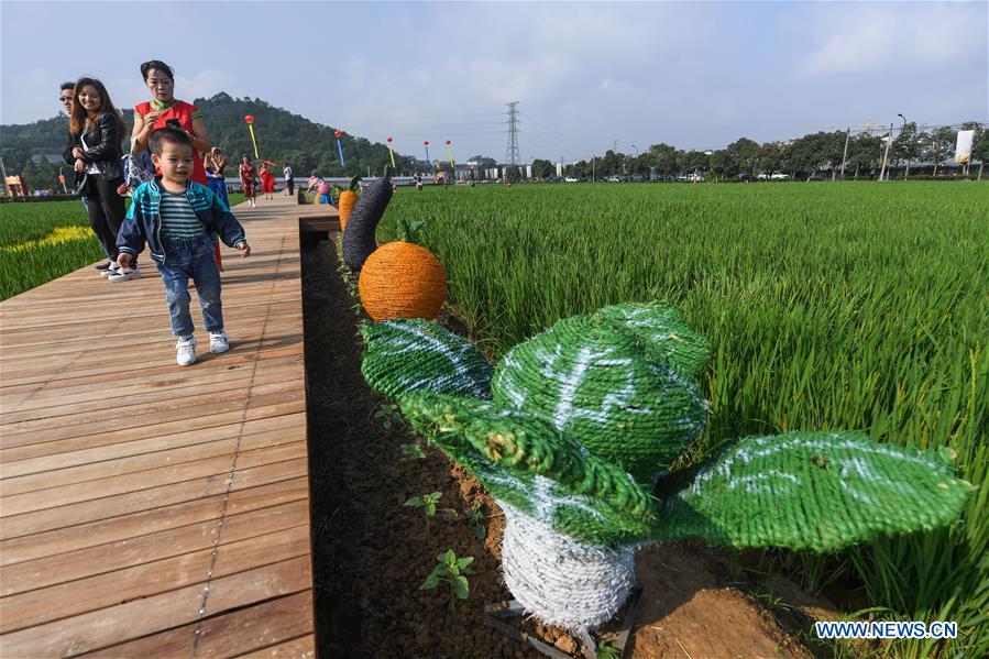 Harvest festival held to welcome China's National Day holiday in E China village