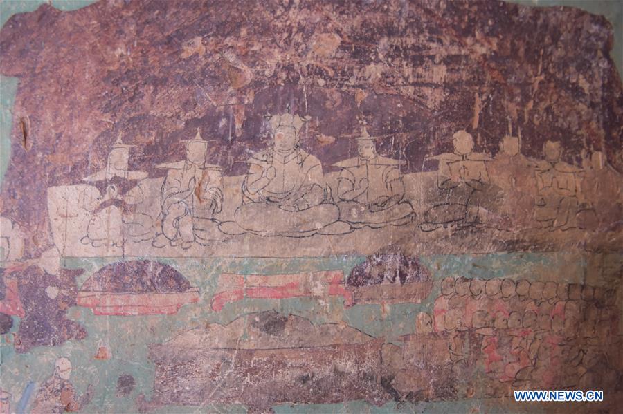 Restoration on 10 grottoes with frescoes in Inner Mongolia complete