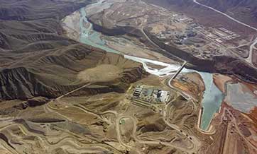 Dashixia Water Control Project under construction in Xinjiang