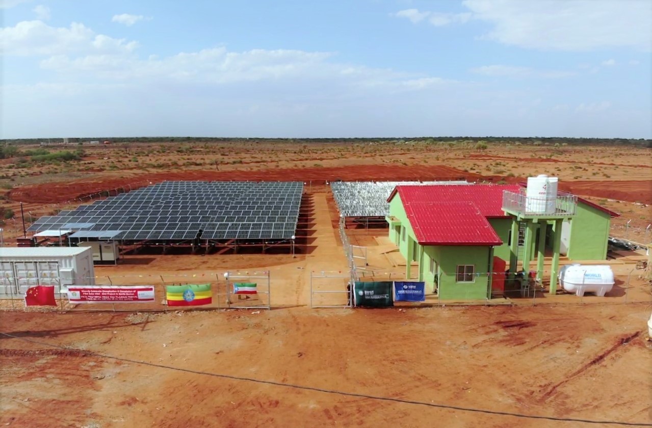 Chinese-built solar power stations help ‘light Africa’