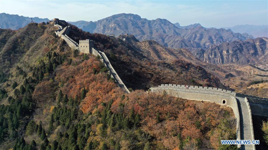 Autumn scenery of Taipingzhai Great Wall in Tianjin