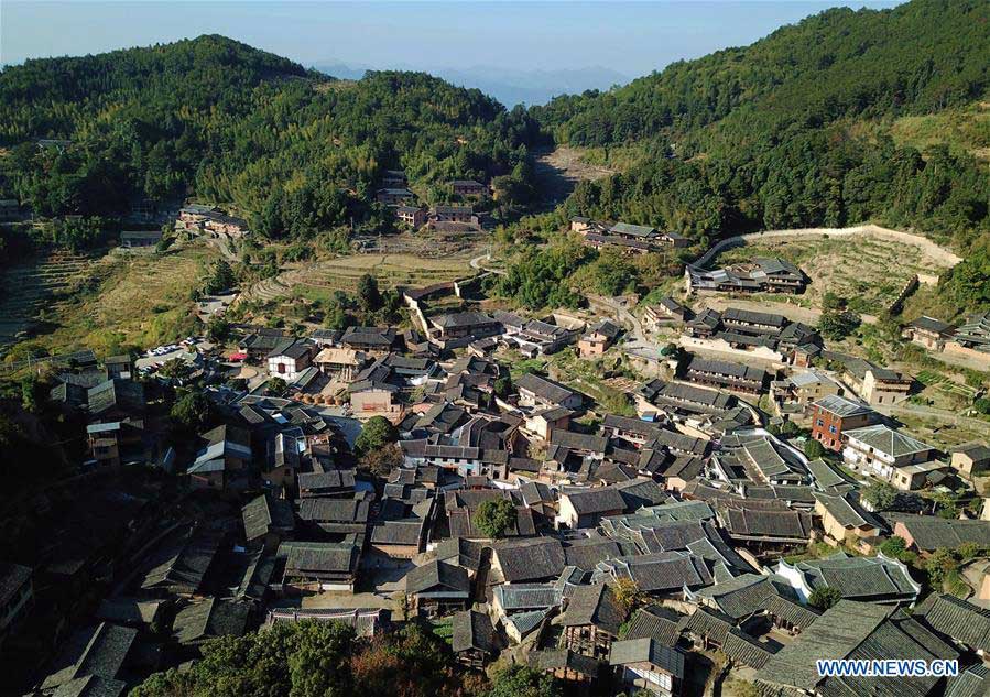 Scenery of Guifeng Village in Sanming City, Fujian