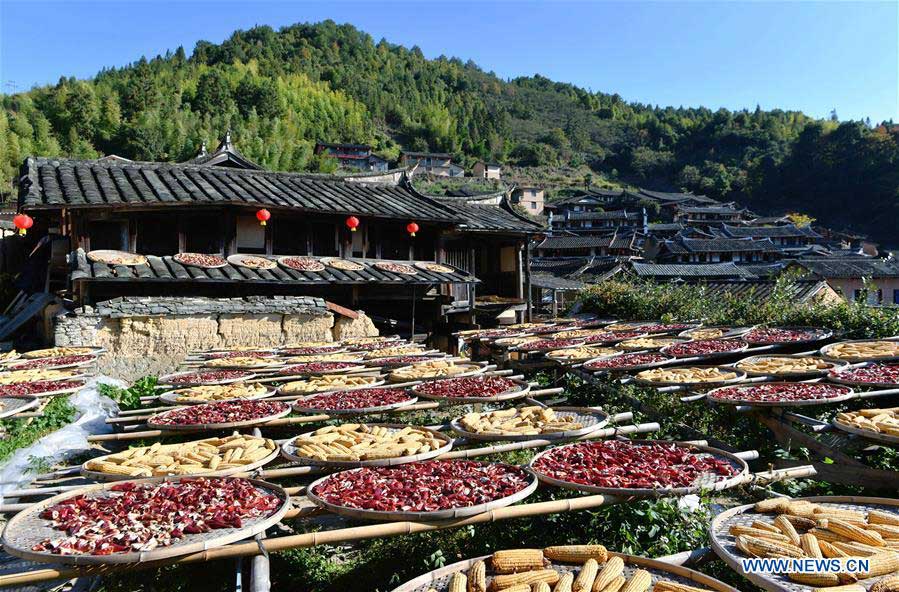 Scenery of Guifeng Village in Sanming City, Fujian