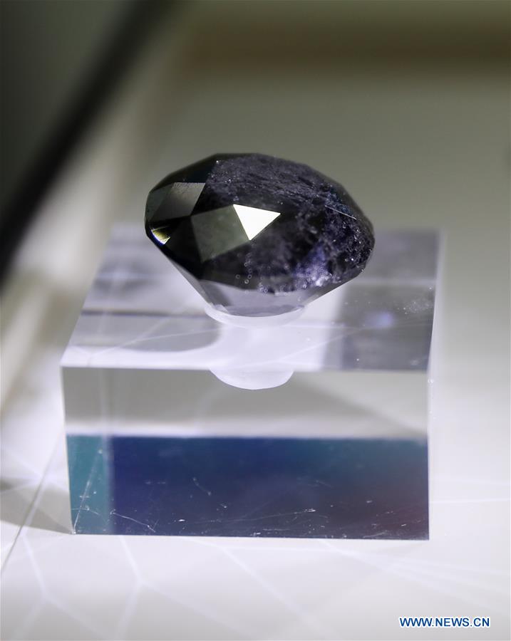 88-carat black diamond on display at 3rd CIIE in Shanghai