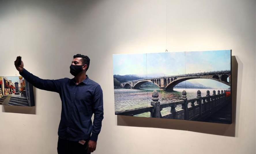 Painting exhibition featuring China's natural beauty kicks off in Egypt's Opera House