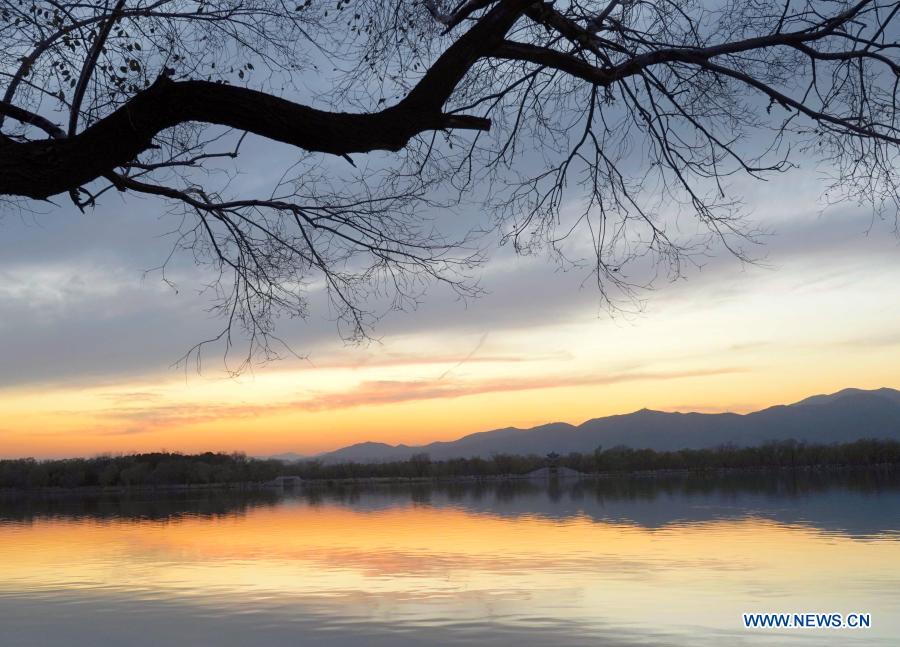 Winter scenery at Summer Palace in Beijing