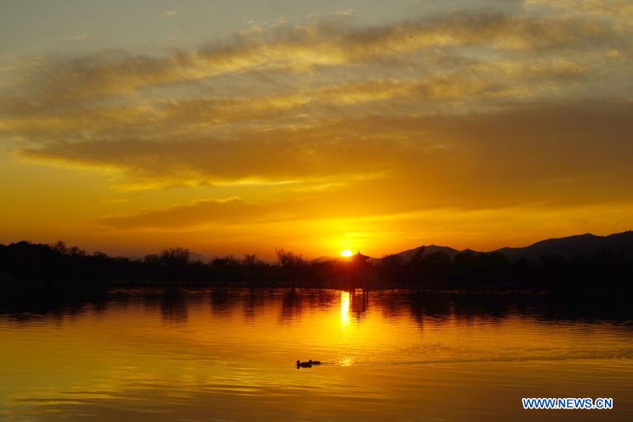 Winter scenery at Summer Palace in Beijing