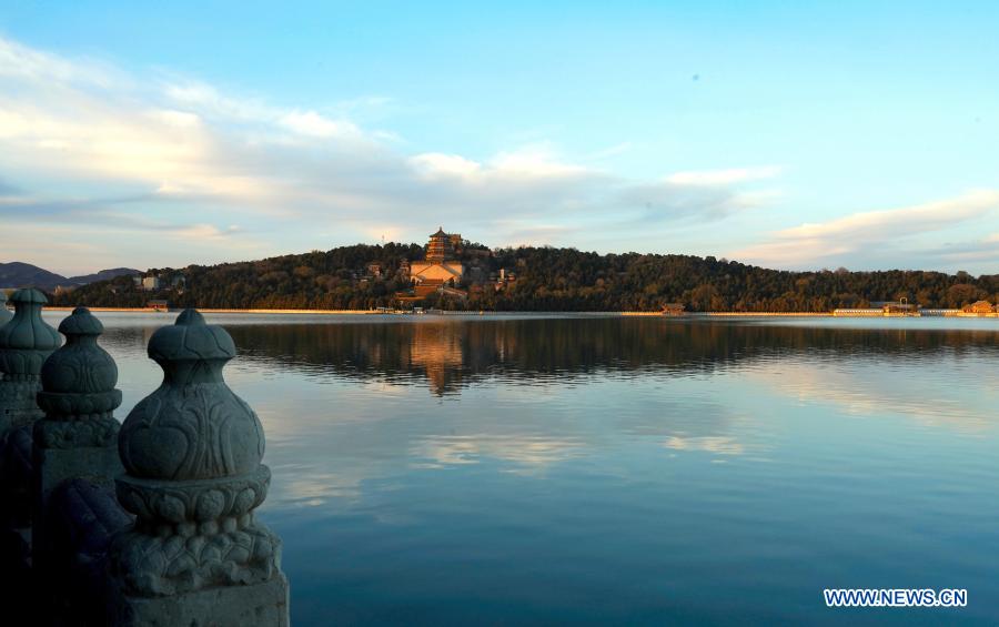 Winter scenery at Summer Palace in Beijing