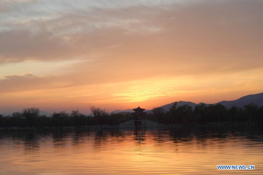 Winter scenery at Summer Palace in Beijing