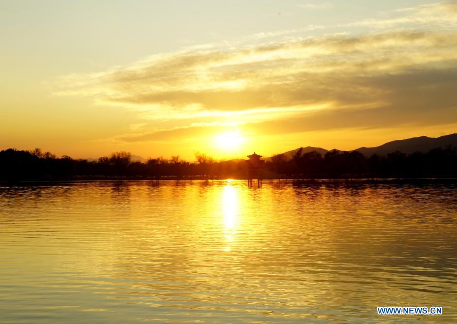 Winter scenery at Summer Palace in Beijing