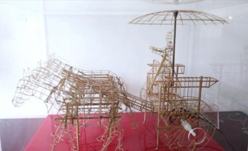 83-year-old craftsman in Xi’an uses bamboo to create movable terracotta warriors and chariots