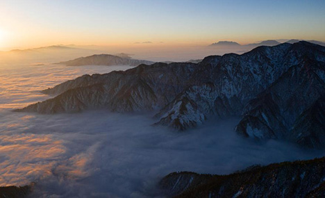 Scenery of Guangtou Mountain in Sichuan, SW China