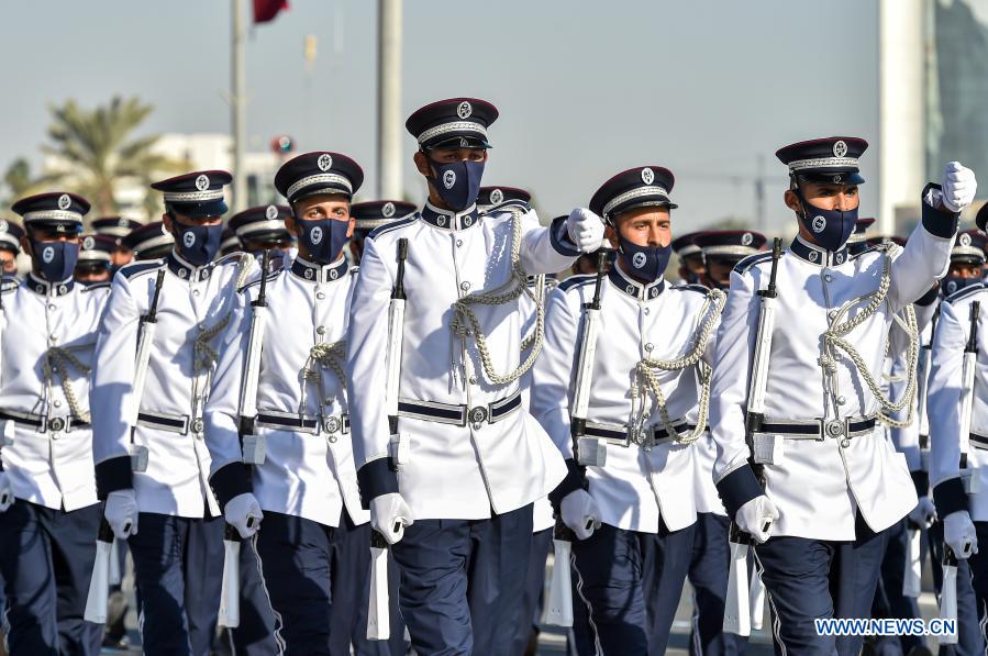 Military parade rehearsal held for Qatar's National Day