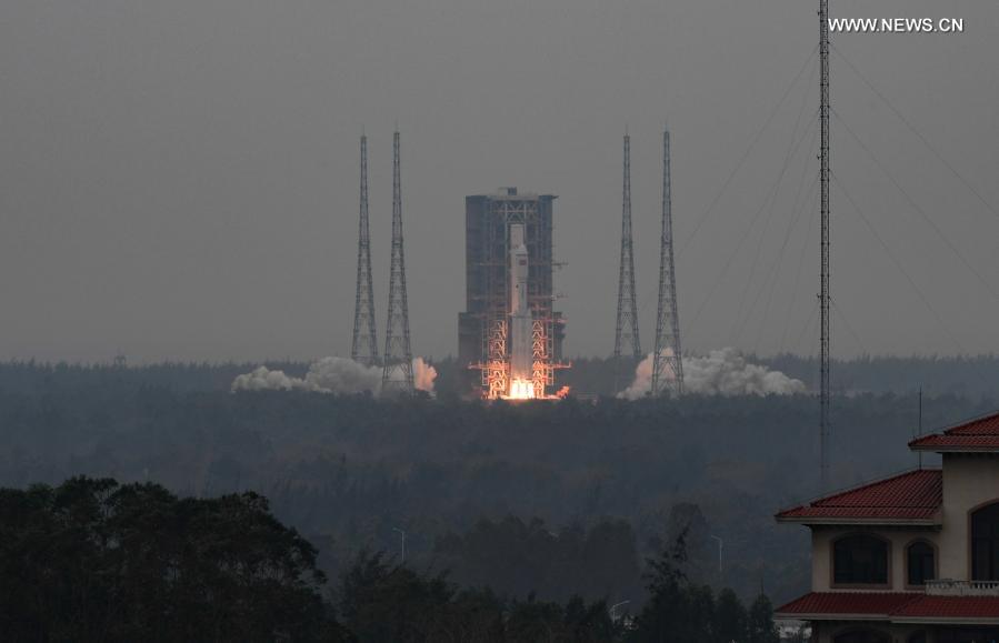 China's new carrier rocket Long March-8 makes maiden flight