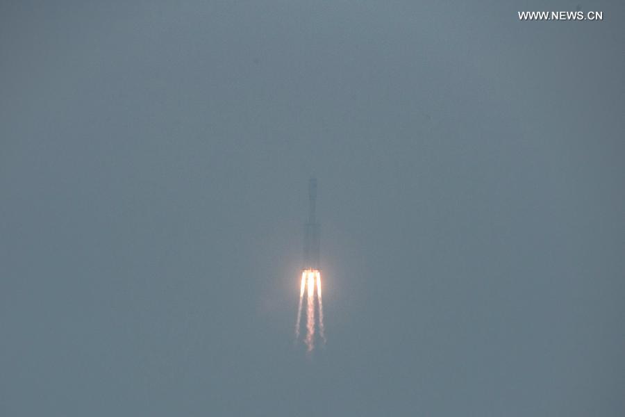 China's new carrier rocket Long March-8 makes maiden flight