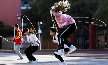 Visually-impaired children in China ‘see in the dark’ with jump rope team
