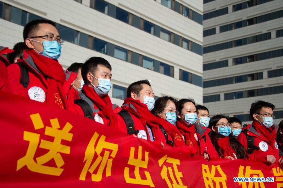 Medical team from Beijing assigned to Nangong City in Hebei to help with nucleic acid testing