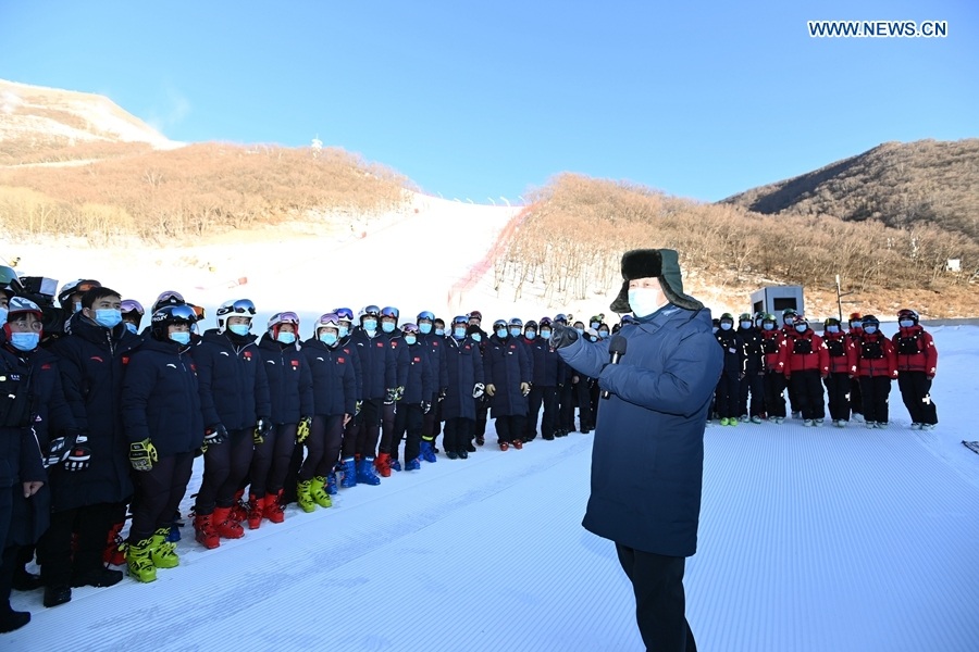 Xi underscores developing China's winter sports by hosting Beijing 2022